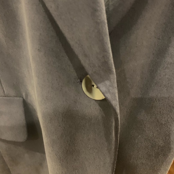 Elegant Gray Silk Blazer - Picture 3 of 7